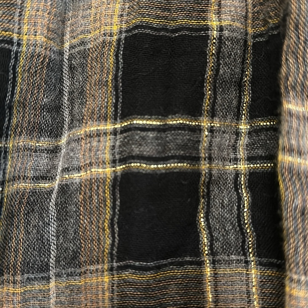 A PIECE APART AGATA‎ TOP FLANNEL HOOK AND EYE GOLD THREAD SIZE 6​​​​ - Picture 10 of 13